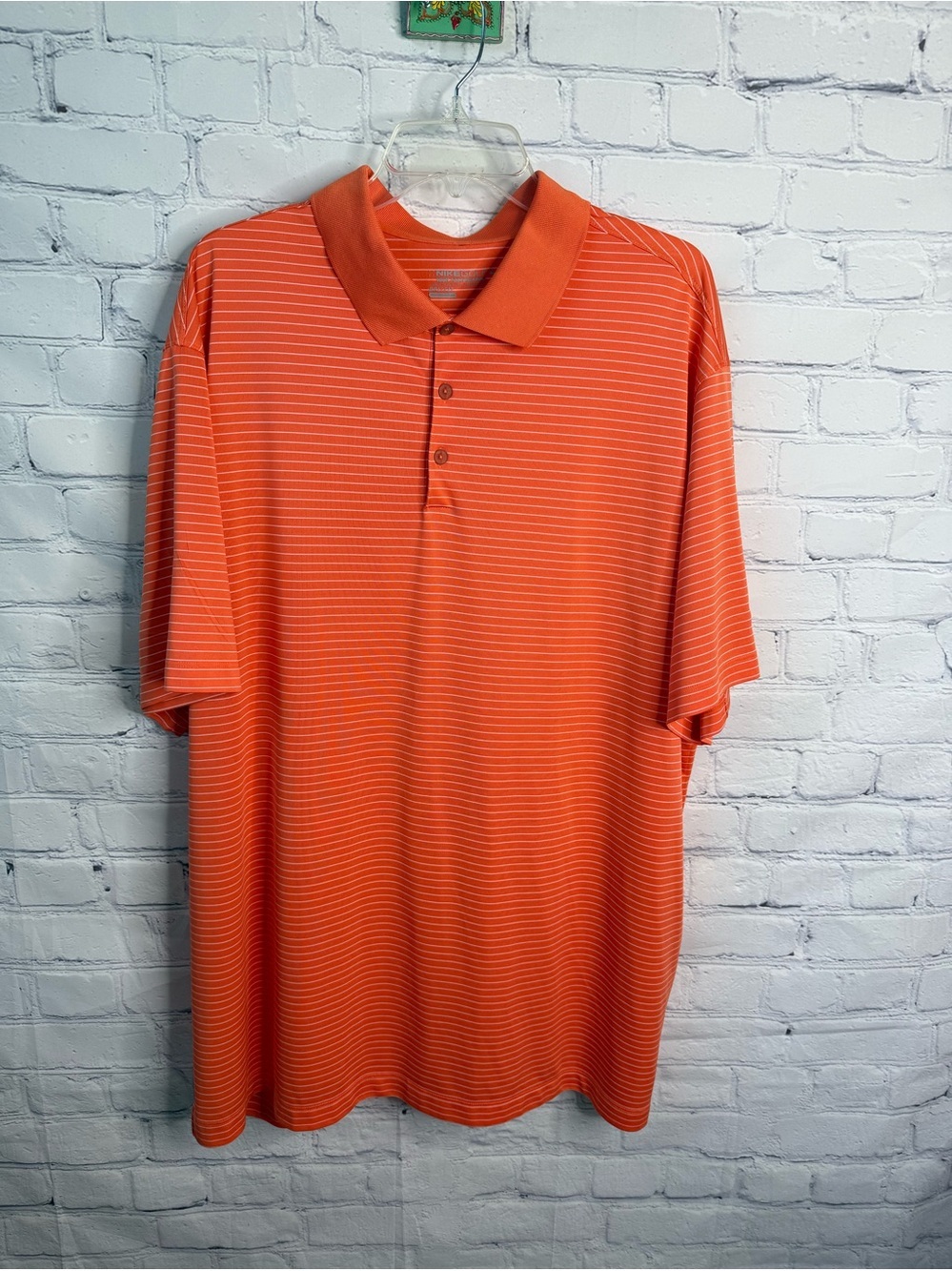 NIKE Golf Tour Performance Dri-Fit Orange Polo Shirt 3XL